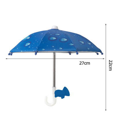 Protection Phone Umbrella for Sun Universal Adjustable Piggy Suction Cup Phone Stand with Sun Shade Cover