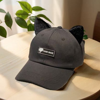 Ear-Style Aviator Baseball Cap – Streetwear Snapback Hat with Sun Protection