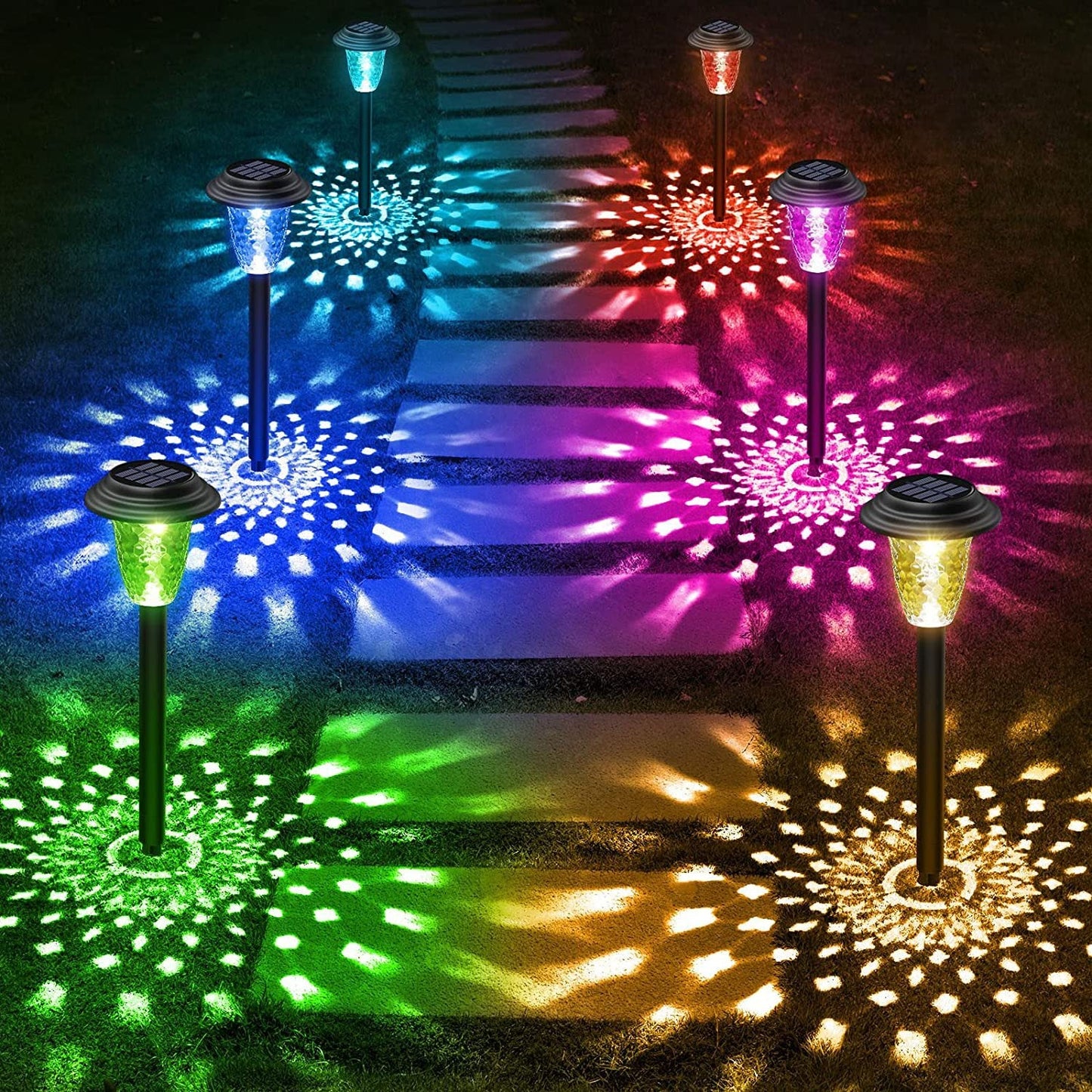 Rainbow Solar Projection Lights