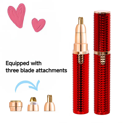Rechargeable 3-in-1 Facial Hair Trimmer for Women