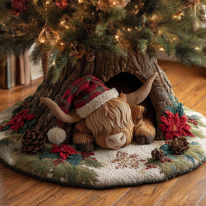 3D Optical Illusion Christmas Tree Skirt