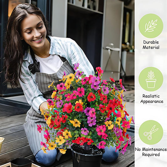 Weatherproof & No-Fade Outdoor Hanging Flowers