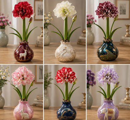 Waxed Double Amaryllis Bulbs No Soil, No Water, Just Watch It Grow