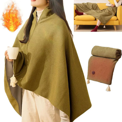 Portable Heated Shawl Wearable Electric Heating Wrap