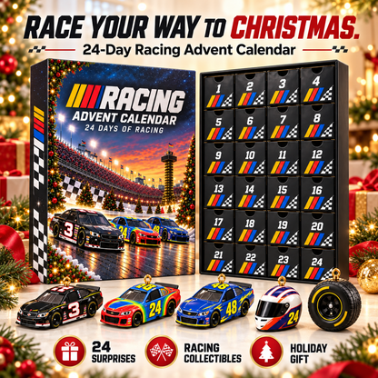 24-Day Racing Advent Calendar Daily Collectible Surprises for Motorsport Fans