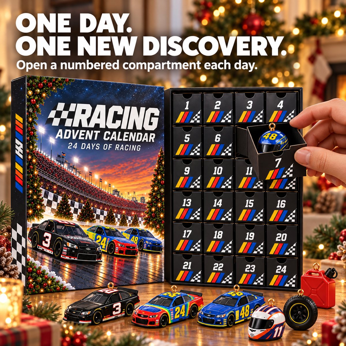 24-Day Racing Advent Calendar Daily Collectible Surprises for Motorsport Fans
