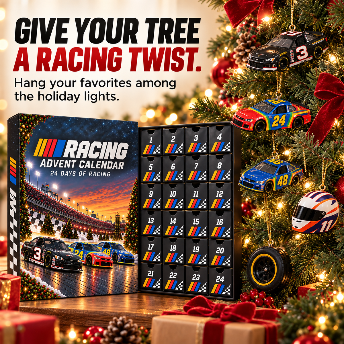 24-Day Racing Advent Calendar Daily Collectible Surprises for Motorsport Fans