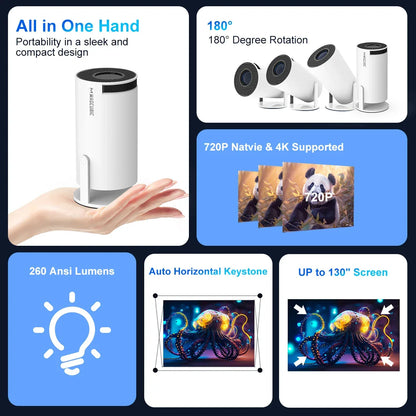 HY300 Pro Mini Projector