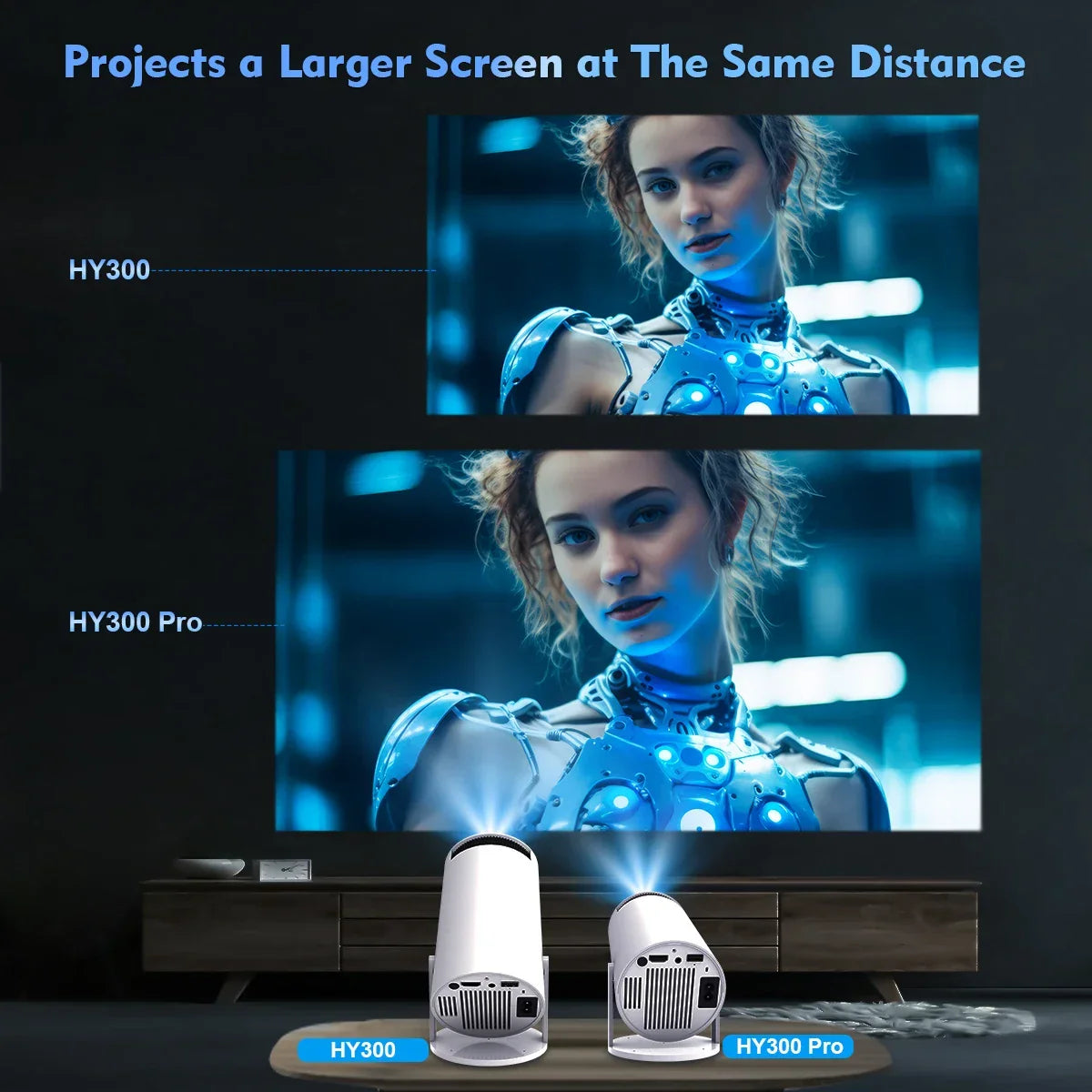 HY300 Pro Mini Projector