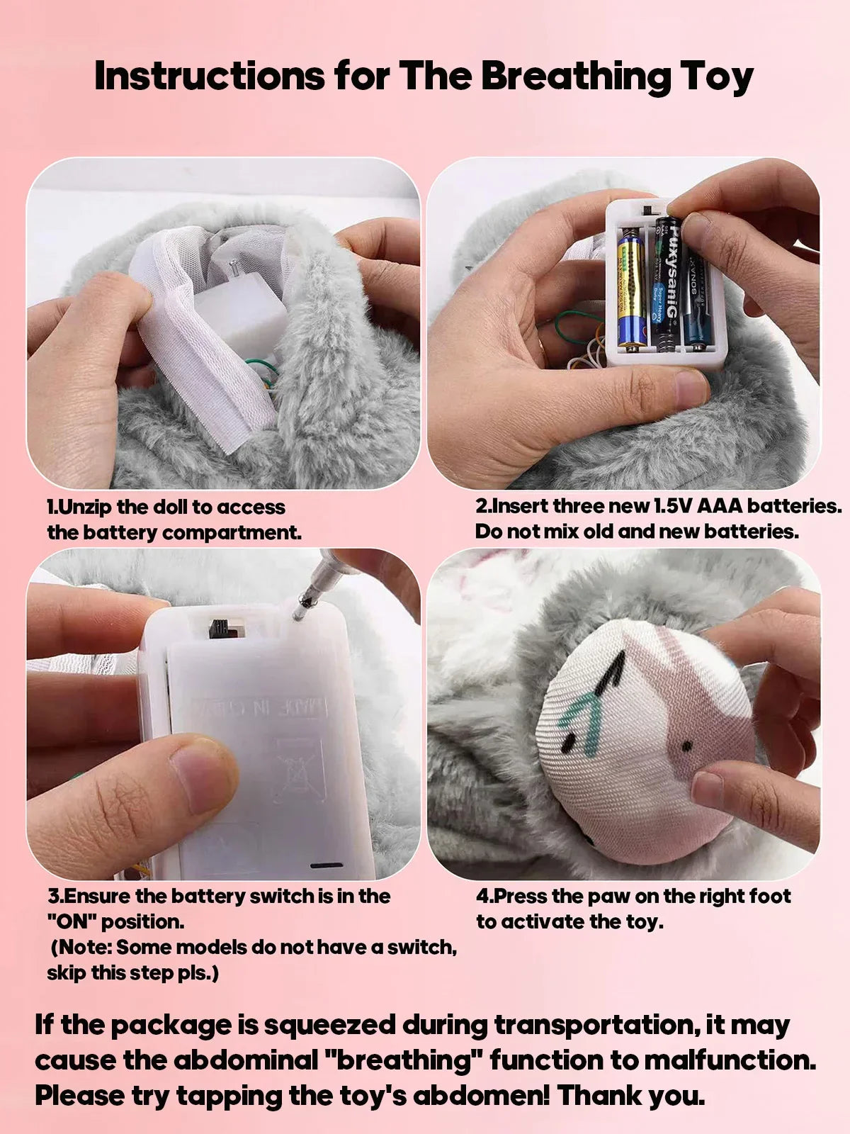 Breathing Elephant Sleep Plush