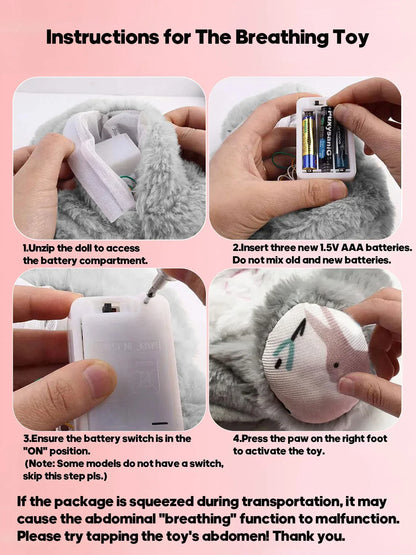 Breathing Elephant Sleep Plush
