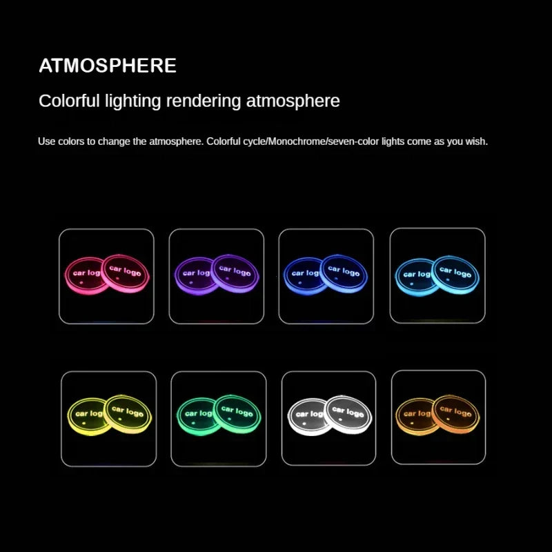 LED Car Cup Coasters