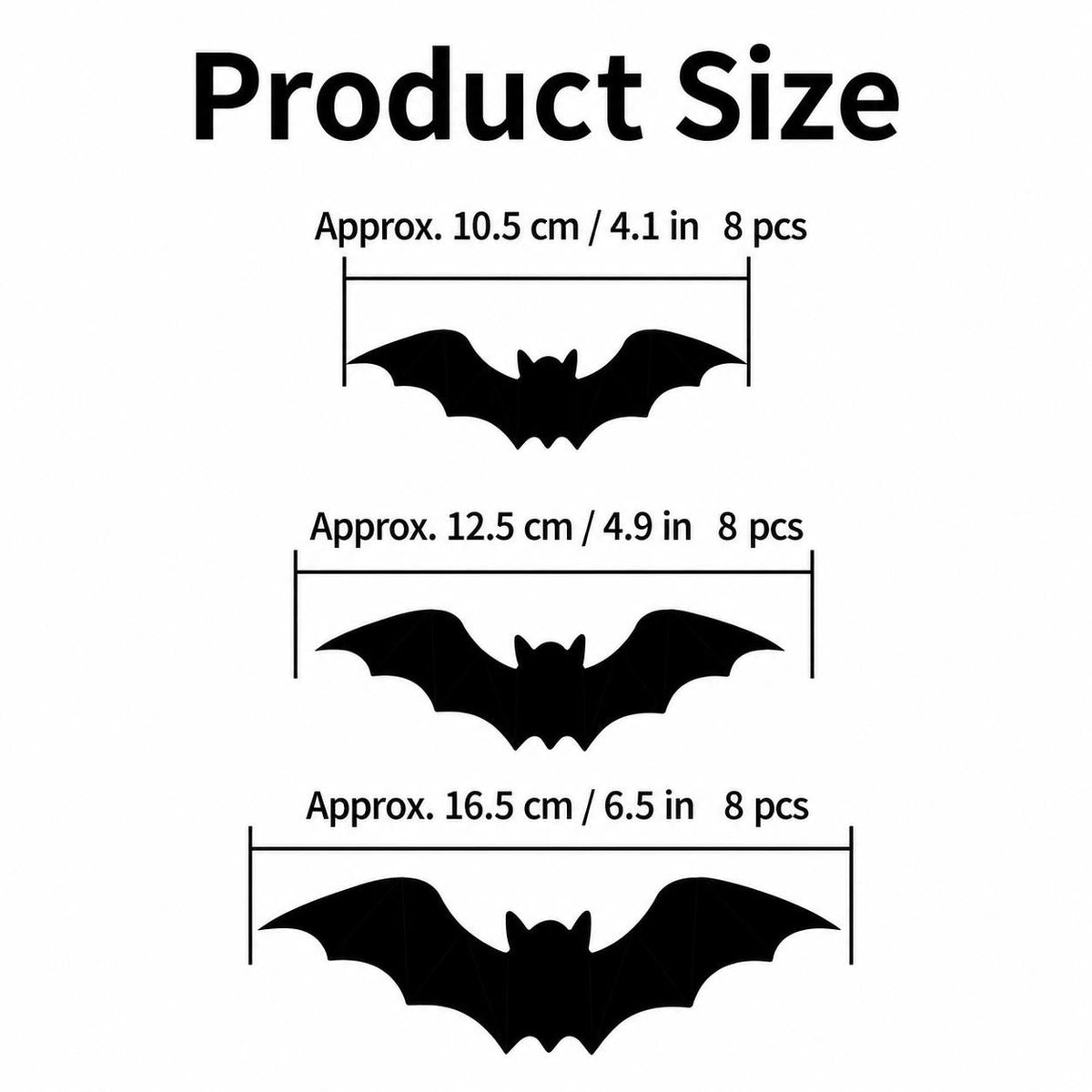 3D Bat Light LED Halloween Decoration, Flexible Wall Sticker, Easy to Install, Suitable for Home, Parties