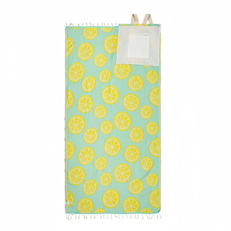 Sand Cloud 2 in 1 Towel Bag | Convertible Organic Turkish Cotton Beach Towel Backpack