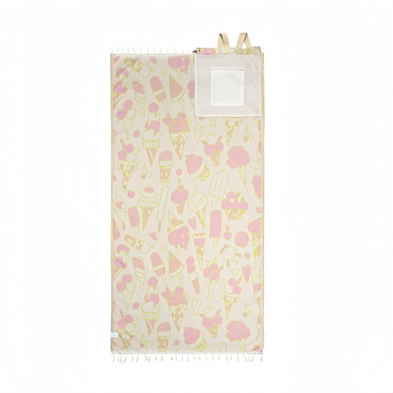 Sand Cloud 2 in 1 Towel Bag | Convertible Organic Turkish Cotton Beach Towel Backpack