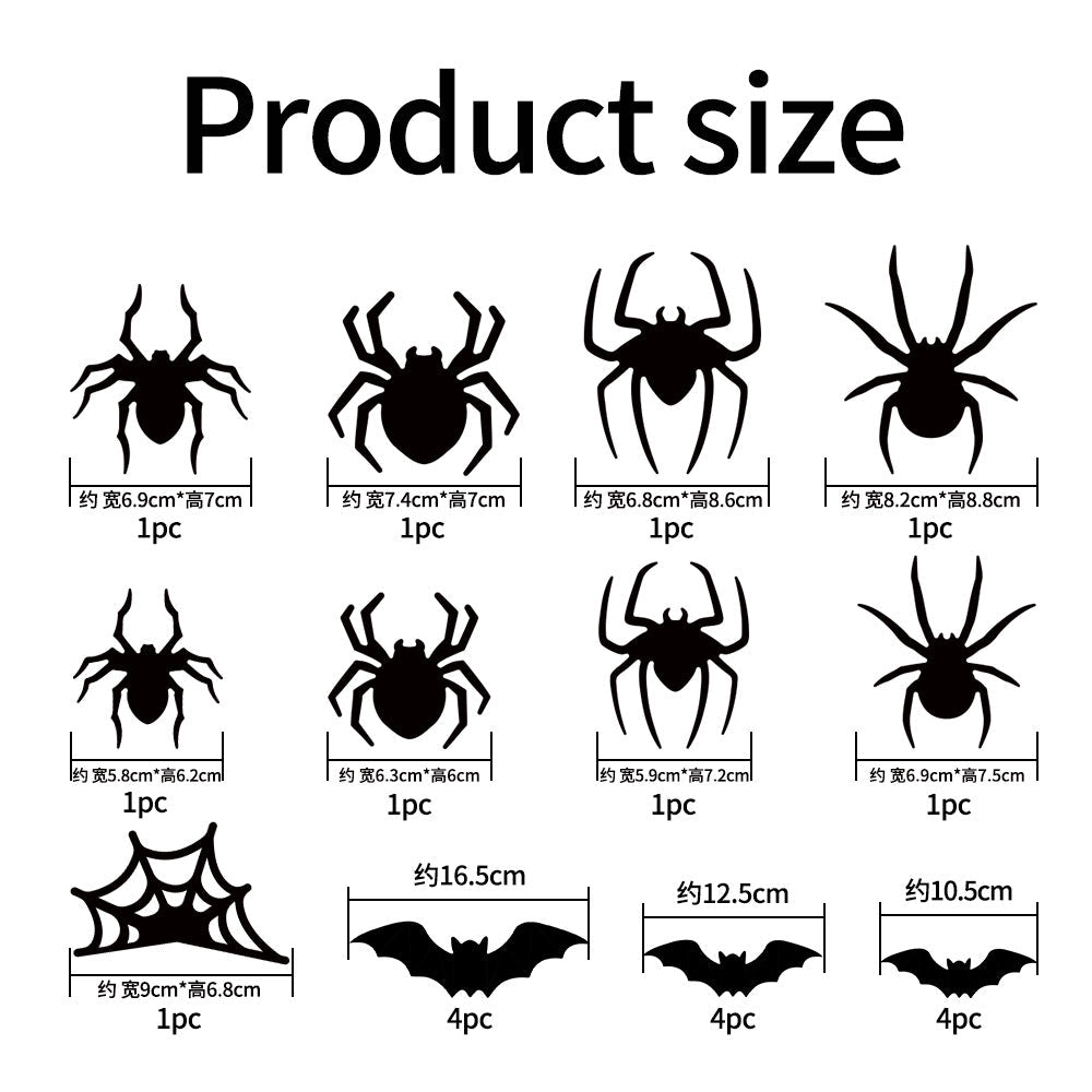 3D Bat Light LED Halloween Decoration, Flexible Wall Sticker, Easy to Install, Suitable for Home, Parties