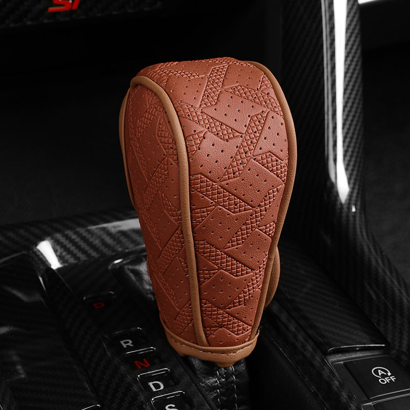 Sport Grip Leather Gear Shift Knob Cover