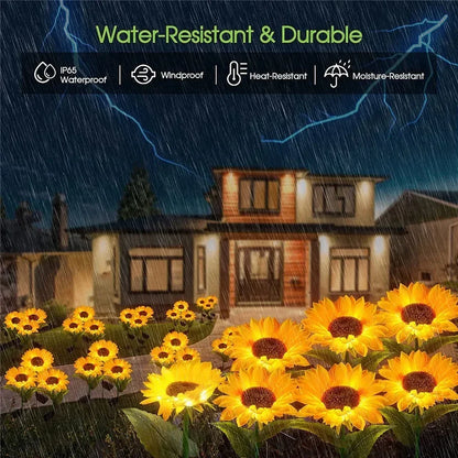 Solar Sunflower Lights