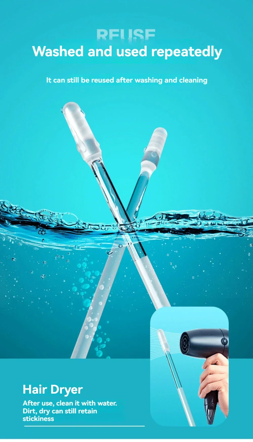 Reusable Sticky Ear Pick 24Pcs