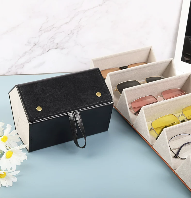 Six-Slot Sunglasses Travel Case