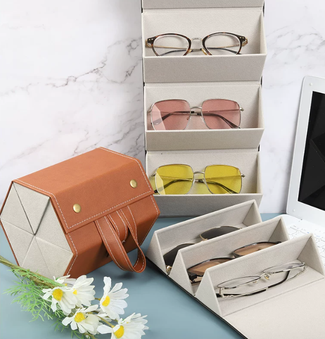 Six-Slot Sunglasses Travel Case