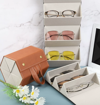 Six-Slot Sunglasses Travel Case