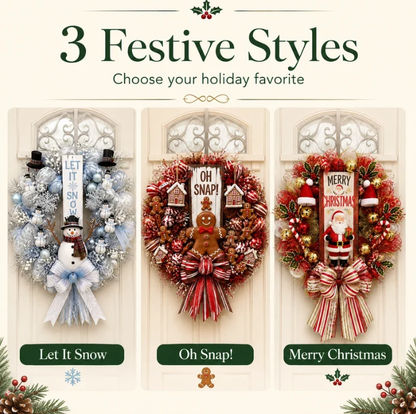 🔥49% Off Last Day-🎅 Merry Christmas Santa Wreath