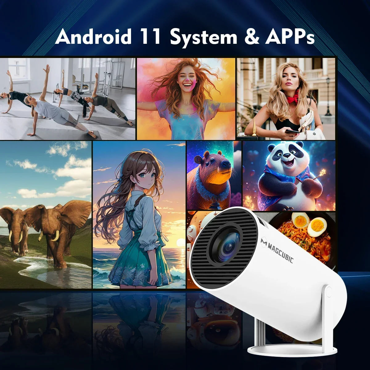 HY300 Pro Mini Projector