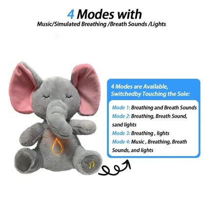 Breathing Elephant Sleep Plush