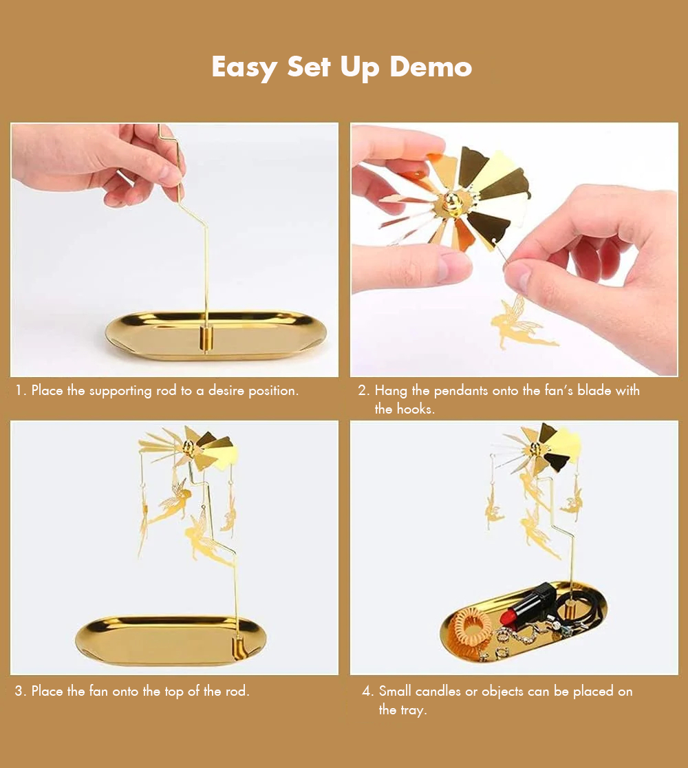 Spinning Tealight Candle Holder