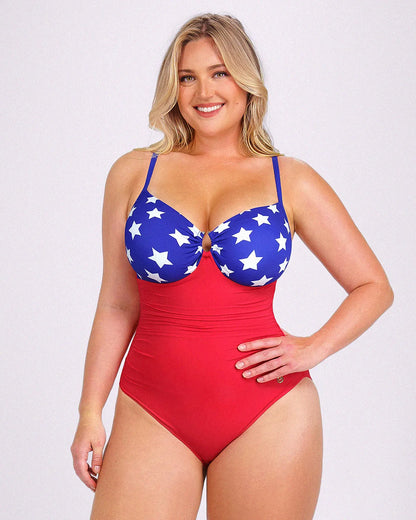 Smart Sculpt Apex U-Ring Cut Out Shaping Swimsuit