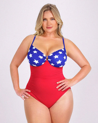 Smart Sculpt Apex U-Ring Cut Out Shaping Swimsuit