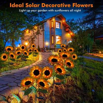 Solar Sunflower Lights