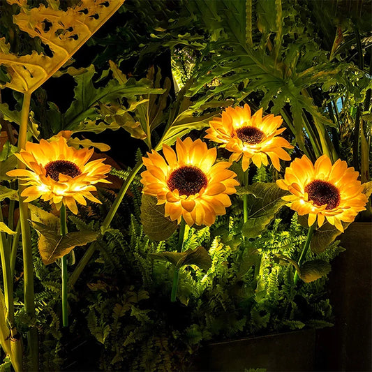 Solar Sunflower Lights