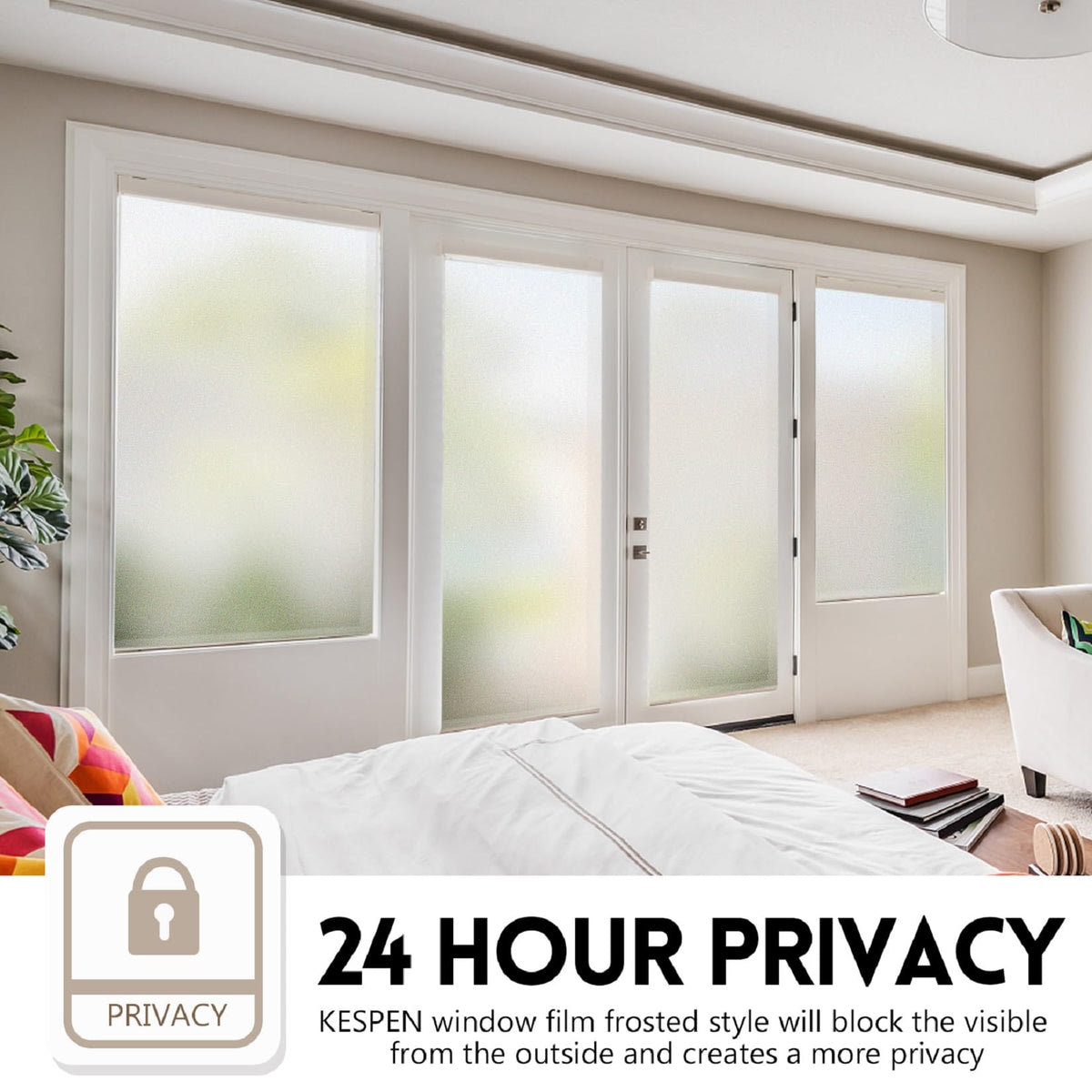 Daytime Privacy Window Film Block Heat, UV & Outside Views
