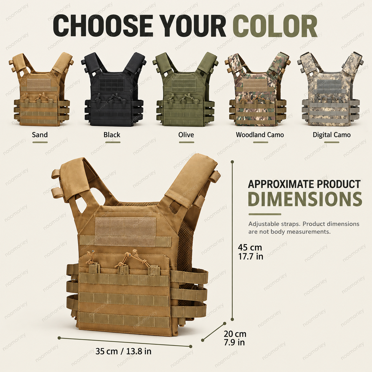 Lightweight Adjustable Utility Vest Outdoor Multi-Pocket Chest Bag