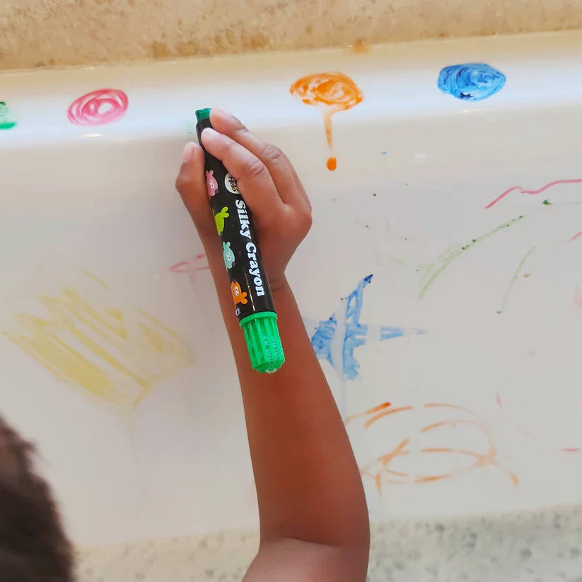 BabyRoo Silky Washable Crayons Safe, Smooth & Easy to Clean!