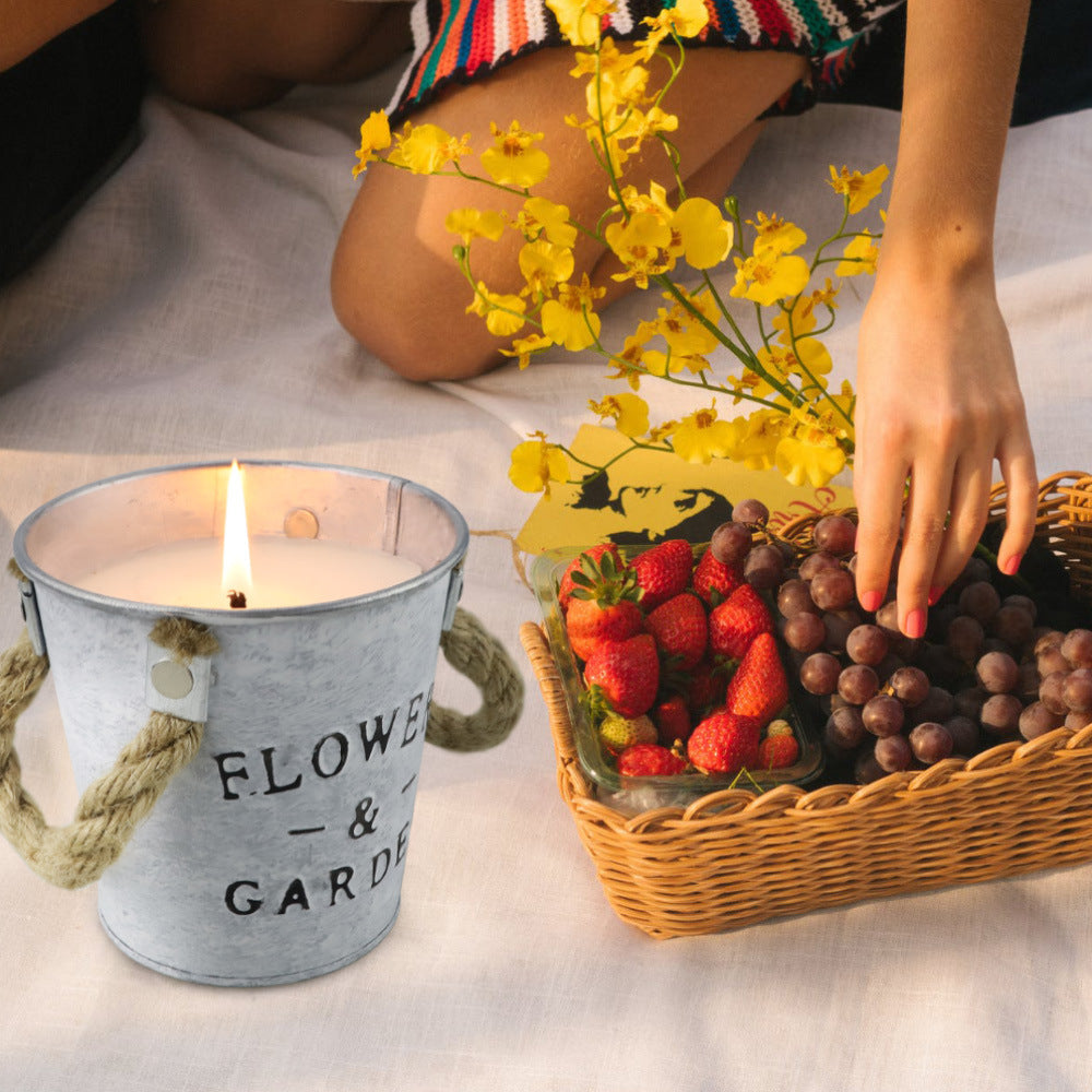 Citronella Flower Pot Candle Set