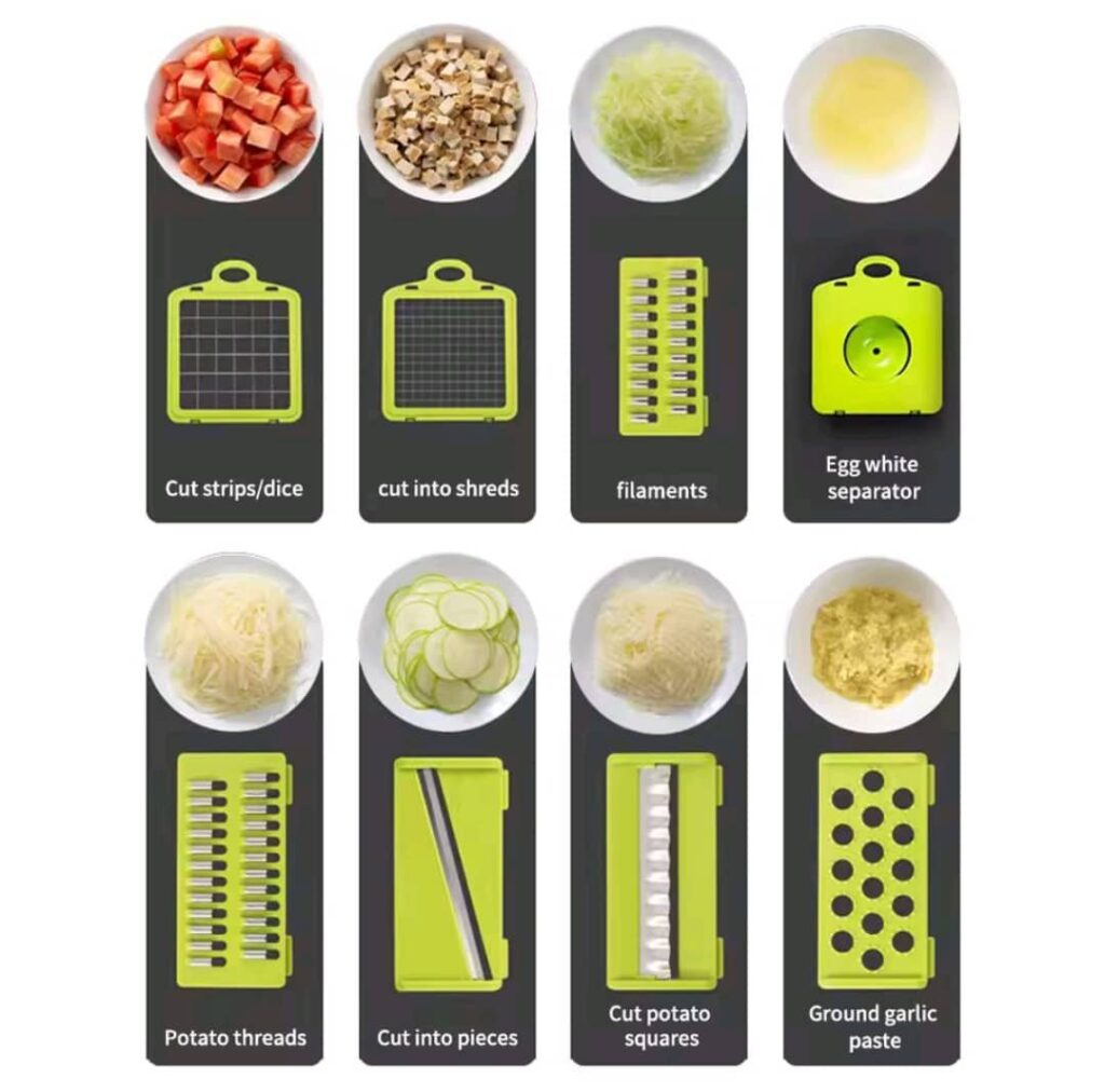 16-in-1 Premium Veggies Chopper Effortless Vegetable & Fruit Preparation for Your Kitchen