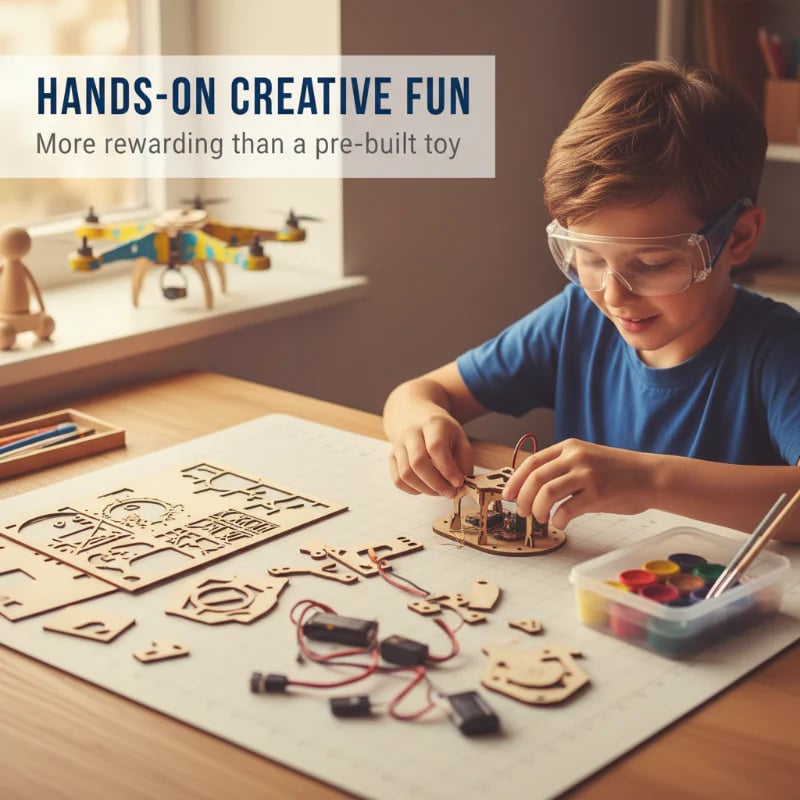 Kids Wooden Drone Kit