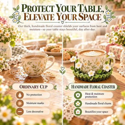 Handmade Floral Coaster