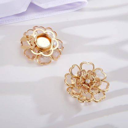 Flower Button Covers Instant No-Sew Shirt & Blouse Upgrade