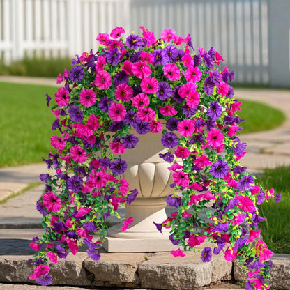 UV Resistant Hanging Artificial Morning Glory Vine