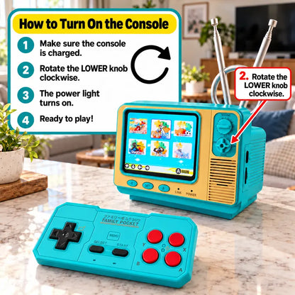 GV300 Retro Handheld Game Console 2.8" IPS Screen, Portable Gaming Device & Gift for Gamers