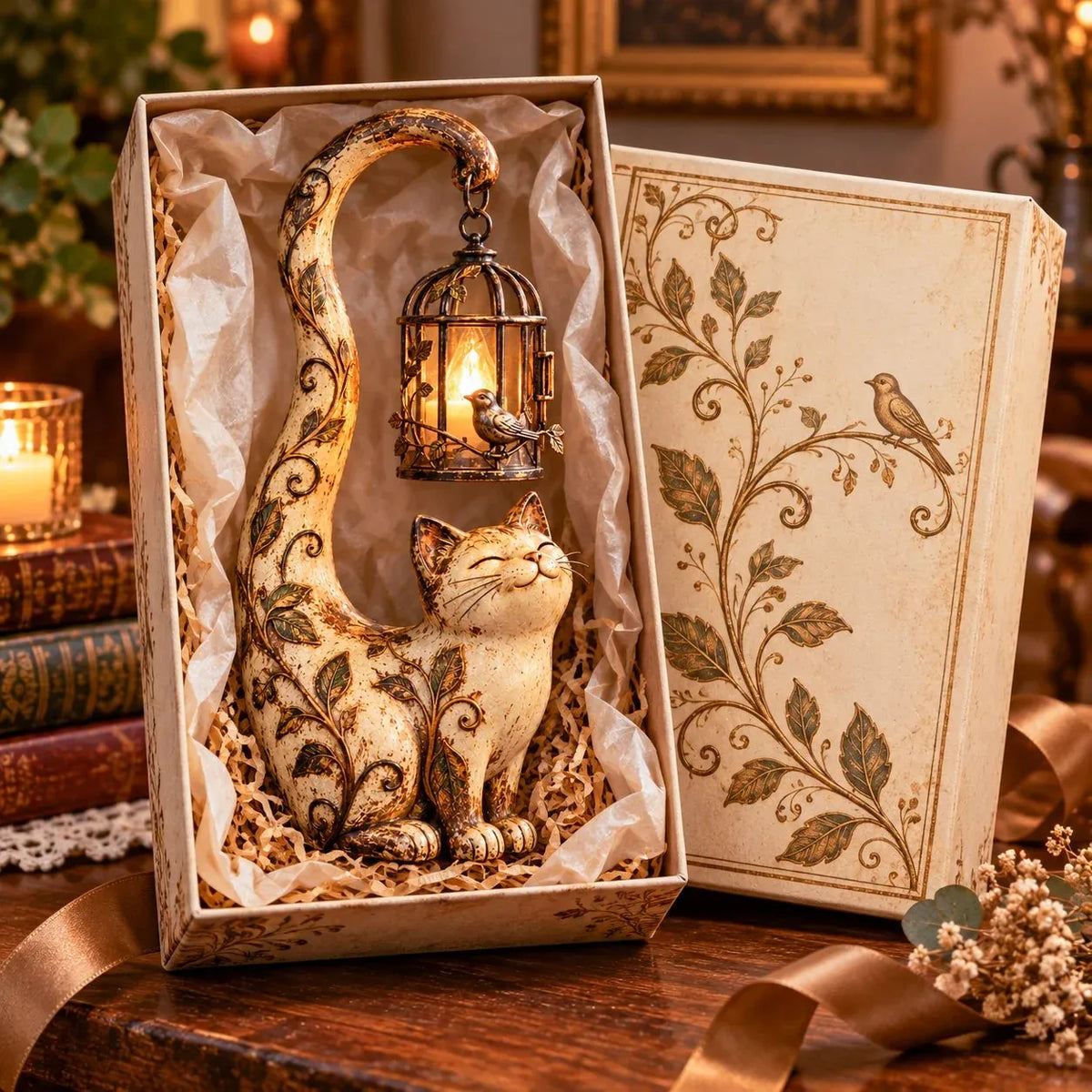 Little Guardian Lantern Figurines A Cozy Glow for Any Corner (5 Styles)