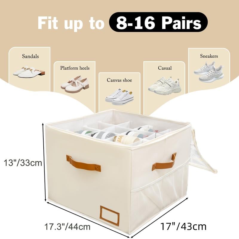 Clear-Lid Shoe Storage Box