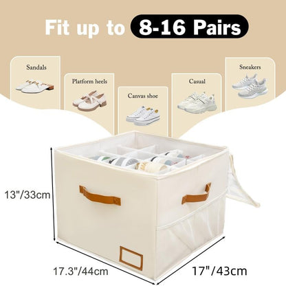 Clear-Lid Shoe Storage Box