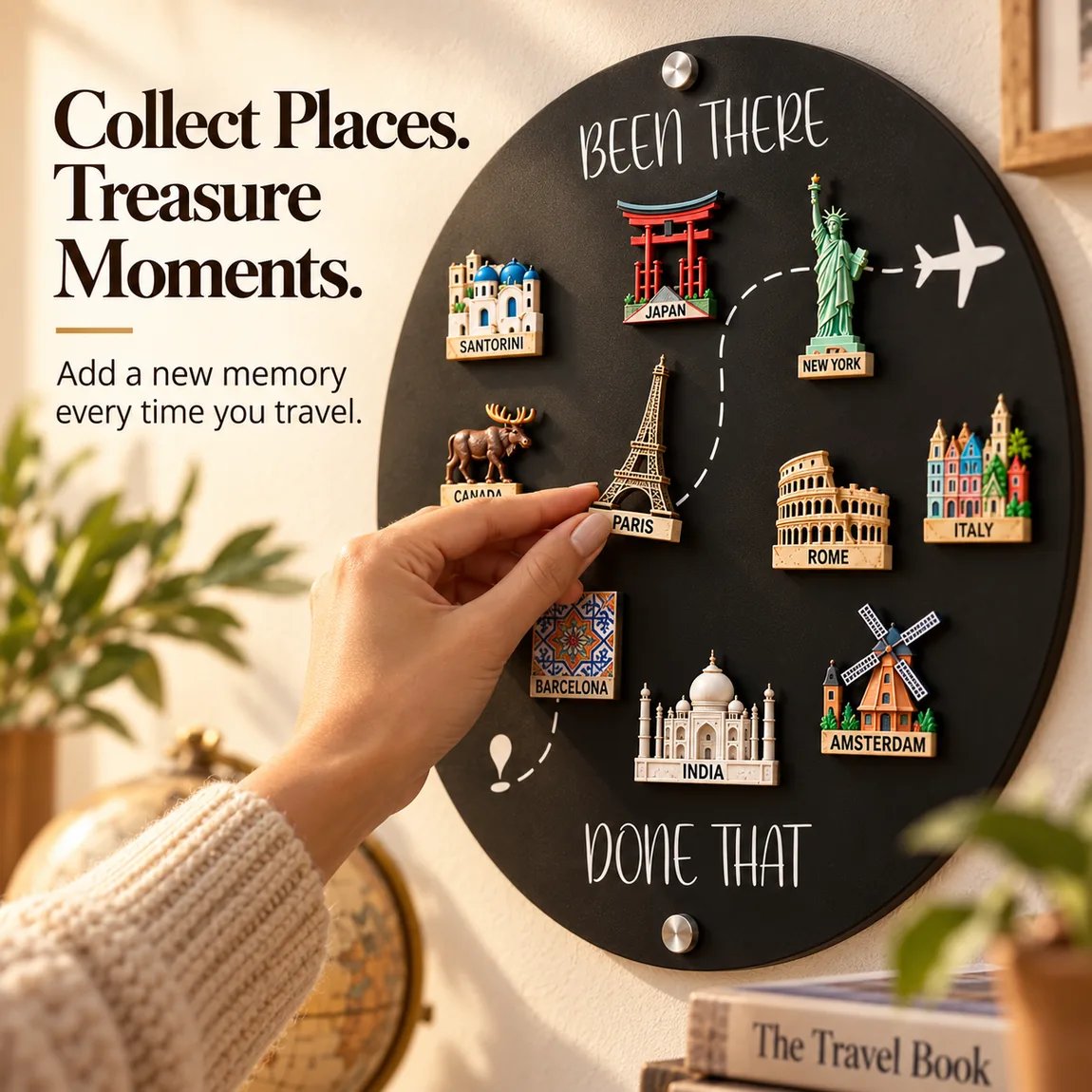 Been There, Done That Travel Magnet Display Board