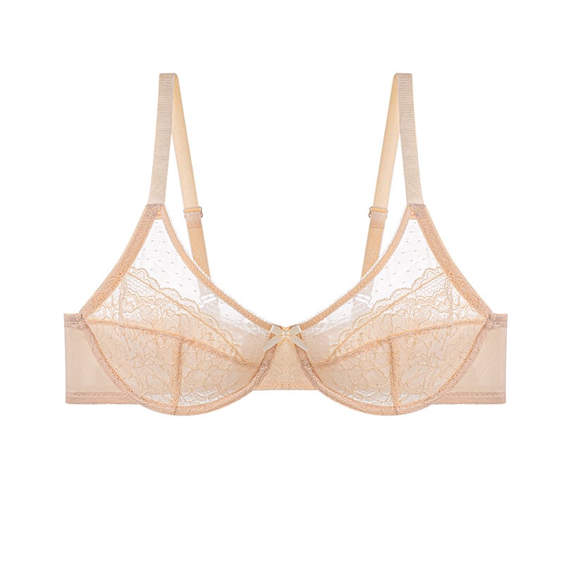 Floral Lace Plus Size Underwire Unlined Unpadded Minimizer Full Coverage Bra