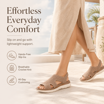 Slip-ins Summits Crochet Knit Sandals